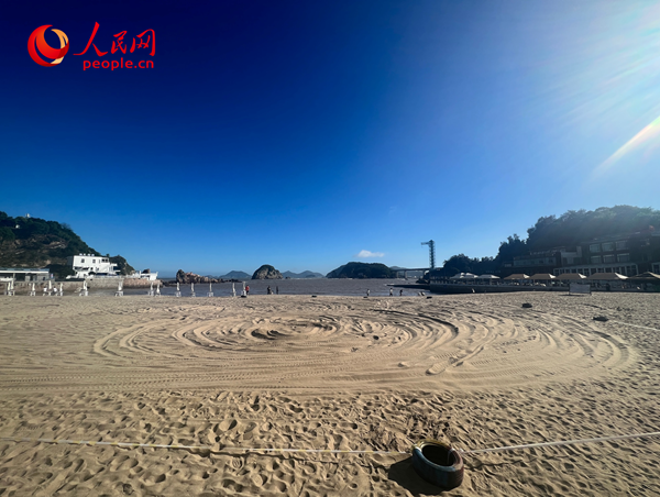 東岙沙灘風景。人民網 歐陽易佳攝
